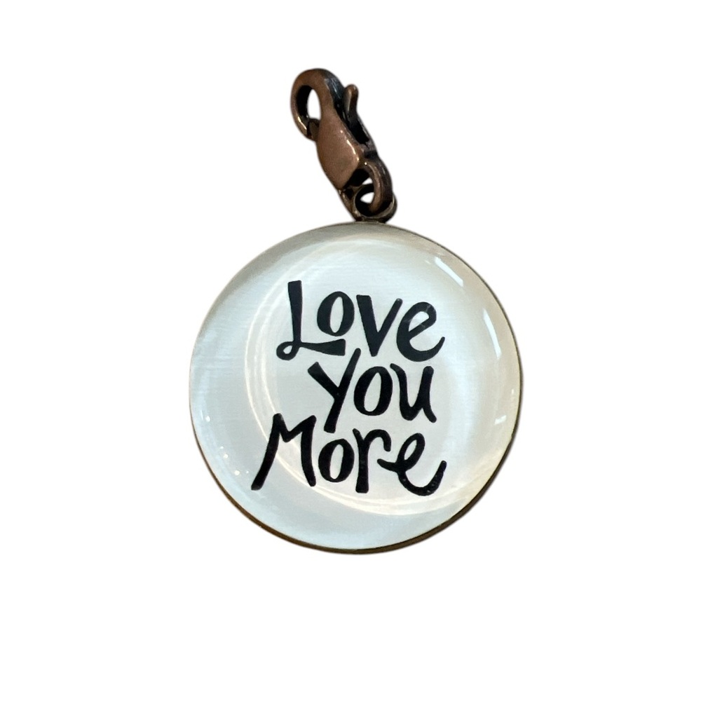 Love You More Charm Pendant